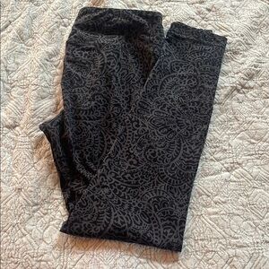 Black Patterned Leggings